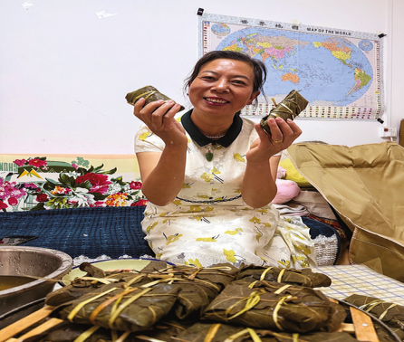 槲葉三疊裹粽香